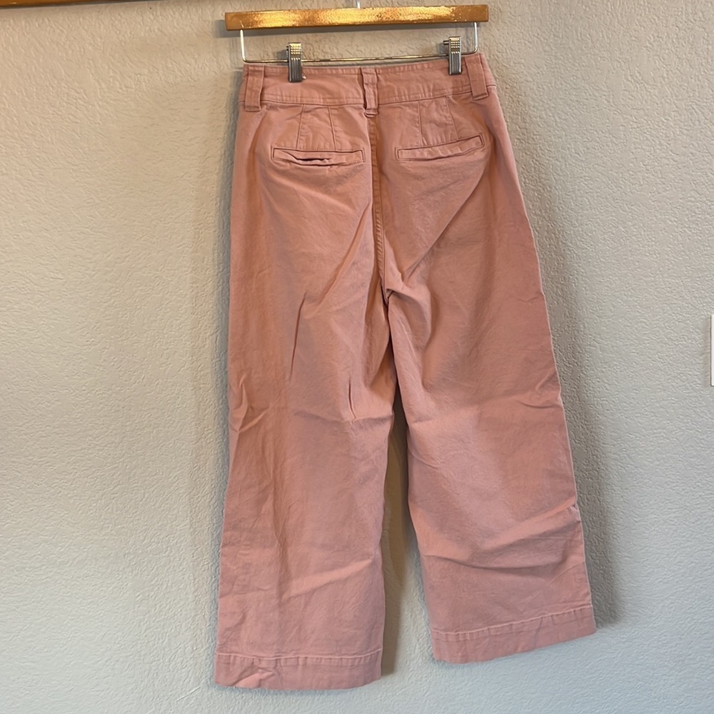 A New Day Pant Wide Leg Cropped Pink size 4 - Picture 8 of 12